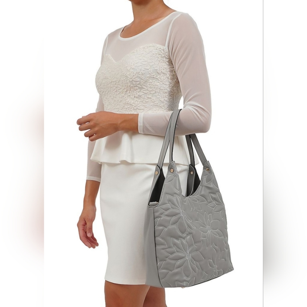 SOLD Mellow World Jae Structured Floral Hobo Bag - Picture 8 of 10
